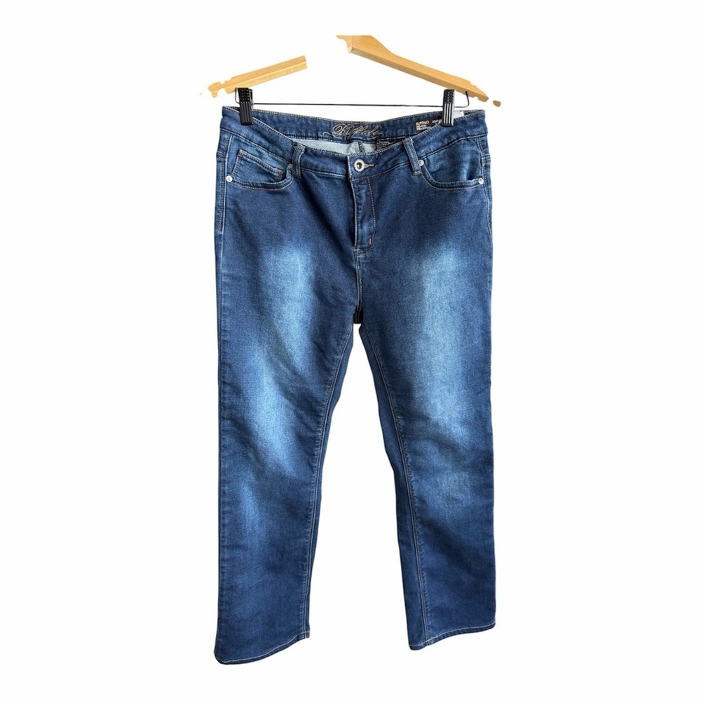 Buffalo David Bitton Manchester Jeans Size 12 Straight Leg Mid Rise Stretch